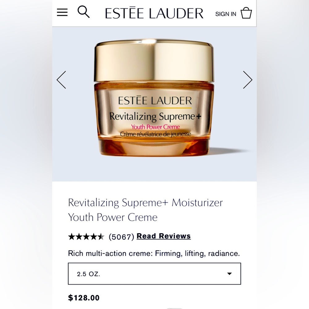 Estée Lauder Revitalizing Supreme + Youth Power Crème